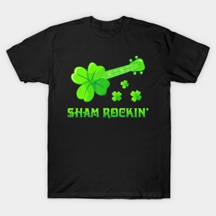 Irish Ukulele Shamrock St Patrick‘s Day Ukulele Lover T-Shirt